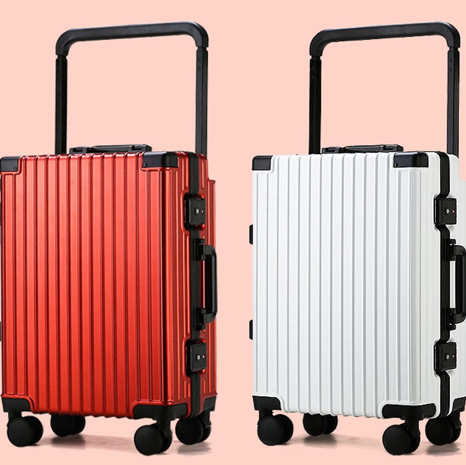 Wide Handle Luggage Suitcase